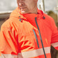 SYZMIK Unisex Super Light Segmented Tape Packable Rain Jacket ZJ560