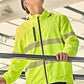 SYZMIK Unisex Super Light Segmented Tape Packable Rain Jacket ZJ560