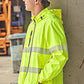 SYZMIK Unisex Super Light Segmented Tape Packable Rain Jacket ZJ560