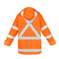 SYZMIK Mens Hi Vis X Back 4 In 1 Waterproof Jacket ZJ616