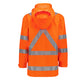 SYZMIK Mens Hi Vis X Back Ultralite Waterproof Jacket ZJ657-AU