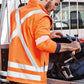 SYZMIK Unisex Hi Vis X Back 2 In 1 Softshell Jacket ZJ680