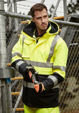 SYZMIK Mens Orange Flame Arc Rated Antistatic Waterproof Jacket ZJ900