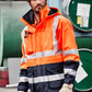SYZMIK Mens Orange Flame Arc Rated Antistatic Waterproof Jacket ZJ900