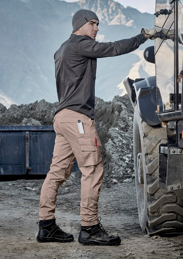 SYZMIK Mens Streetworx Curved Cargo Pant ZP360