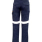 SYZMIK Mens Orange Flame Taped Cargo Pant (Stout) ZP521S