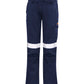 SYZMIK Womens Orange Flame Taped Cargo Pant ZP522