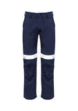 SYZMIK Mens Orange Flame Traditional Style Taped Work Pant ZP523