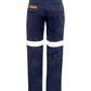 SYZMIK Mens Orange Flame Traditional Style Taped Work Pant ZP523