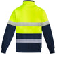 SYZMIK Mens Orange Flame Hi Vis 1/4 Zip Pullover - Hoop Taped ZT150