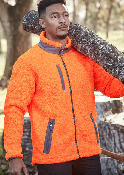 SYZMIK Unisex Streetworx Full Zip Sherpa Fleece ZT285