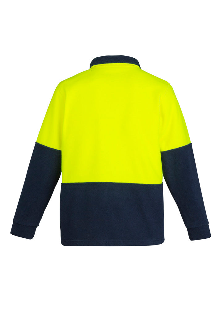 SYZMIK Unisex Hi Vis 1/2 Zip Polar Fleece Pullover ZT460