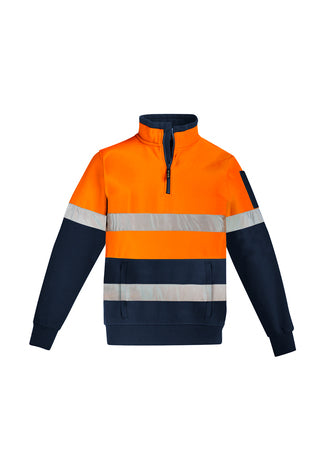 SYZMIK Mens Hi Vis 1/4 Zip Pullover - Hoop Taped ZT566 Clearance