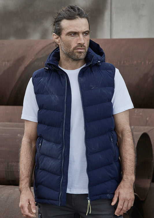 SYZMIK Unisex Streetworx Hooded Puffer Vest ZV245