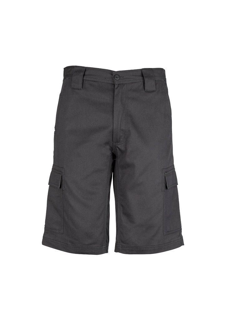 SYZMIK Mens Midweight Drill Cargo Short ZW012