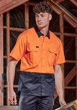 SYZMIK Mens Hi Vis Short Sleeve Shirt ZW115