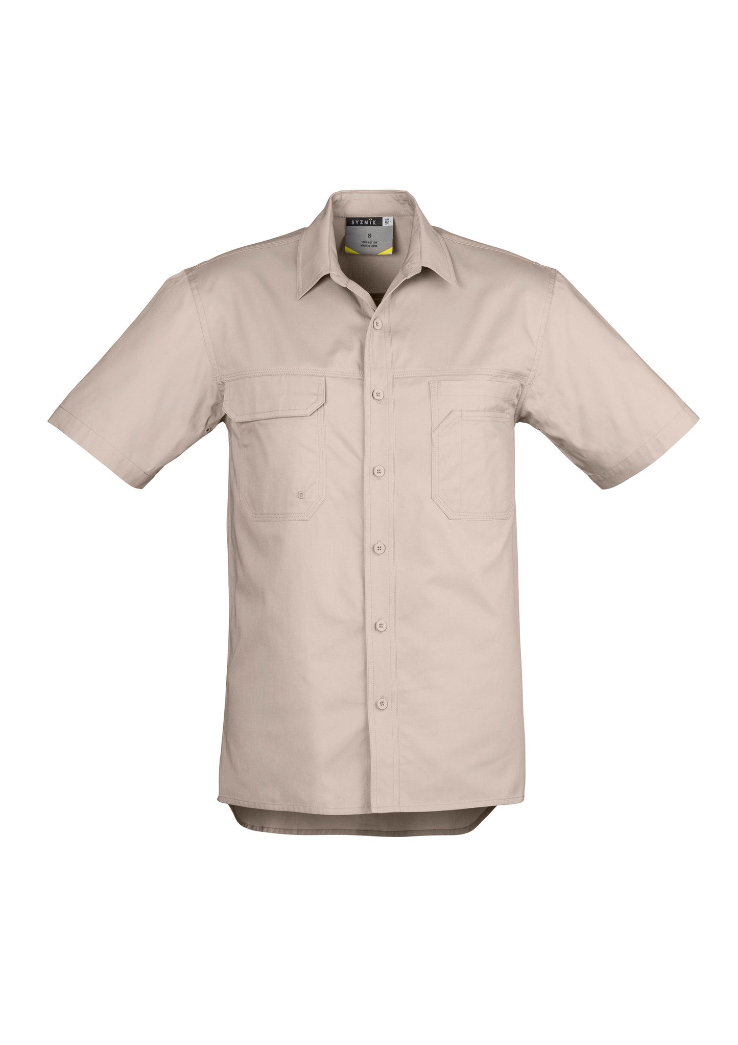 SYZMIK Mens Lightweight Tradie Short Sleeve Shirt ZW120