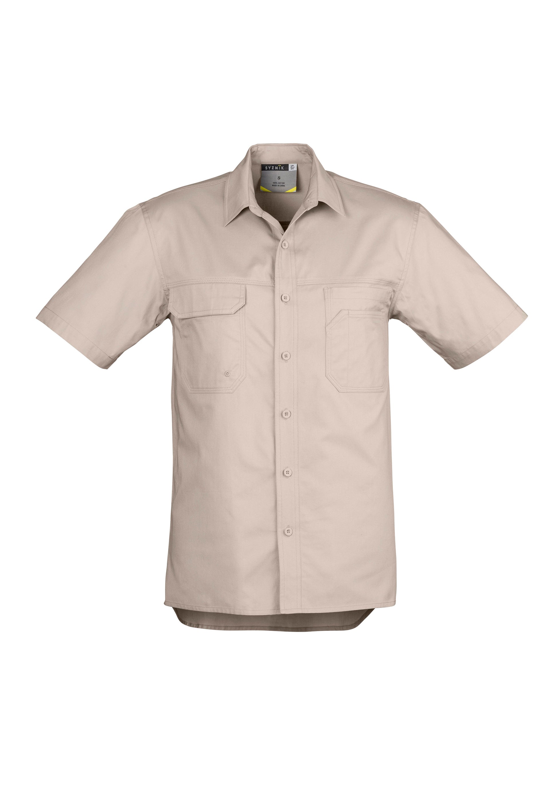SYZMIK Mens Lightweight Tradie Short Sleeve Shirt ZW120