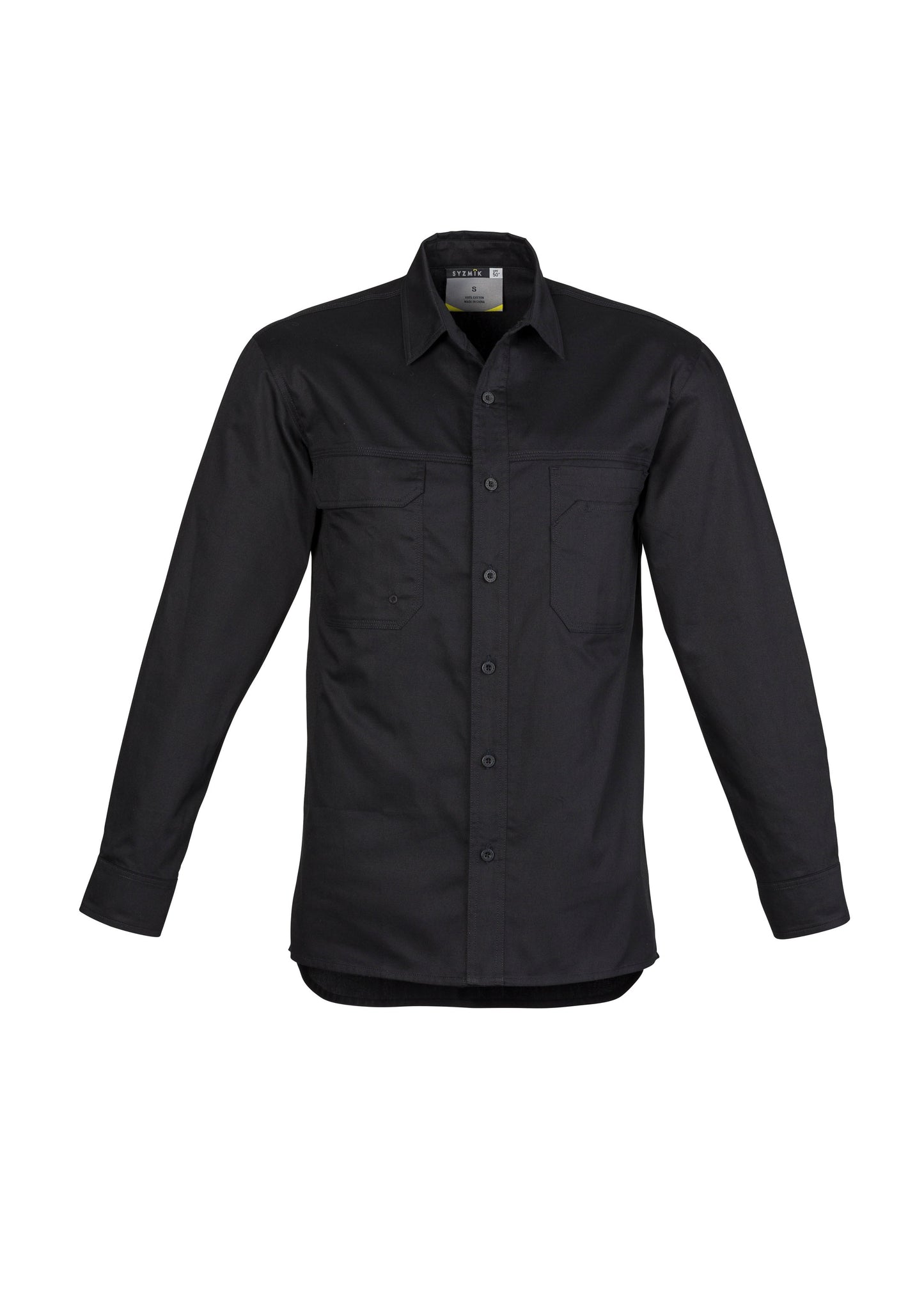 SYZMIK Mens Lightweight Tradie Long Sleeve Shirt ZW121