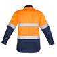 SYZMIK Mens Industrial Long Sleeve Shirt - Hoop Taped ZW123