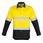 SYZMIK Mens Industrial Long Sleeve Shirt - Hoop Taped ZW123