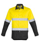 SYZMIK Mens Industrial Long Sleeve Shirt - Hoop Taped ZW123