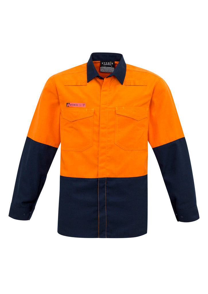 SYZMIK Mens Hi Vis Spliced Shirt ZW138 Clearance