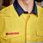 SYZMIK Mens Orange Flame Lightweight Ripstop Shirt - Hoop Taped ZW180