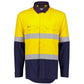 SYZMIK Mens Orange Flame Lightweight Ripstop Shirt - Hoop Taped ZW180