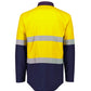 SYZMIK Mens Orange Flame Lightweight Ripstop Shirt - Hoop Taped ZW180