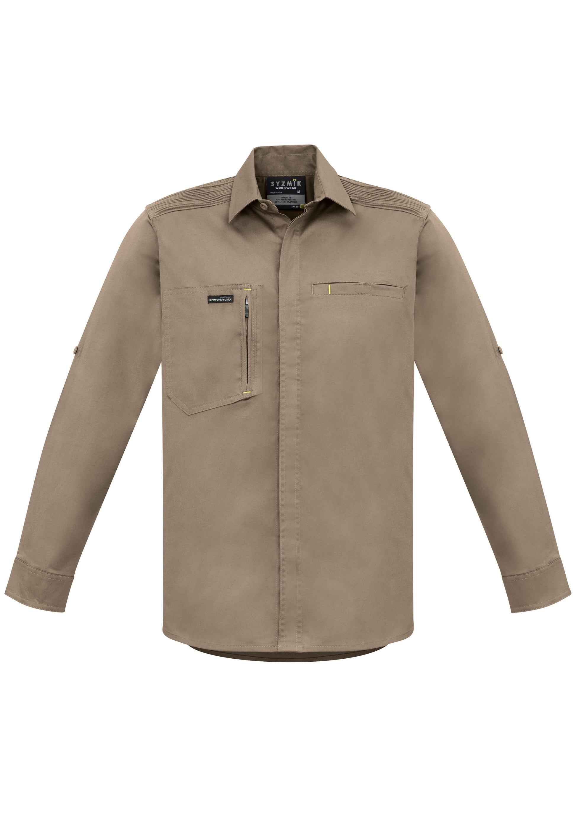 SYZMIK Mens Streetworx L/S Stretch Shirt ZW350 Clearance