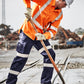 SYZMIK Mens Hi Vis X Back NSW Rail Taped Shirt ZW690