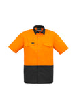SYZMIK Mens Rugged Cooling Hi Vis Short Sleeve Shirt ZW815