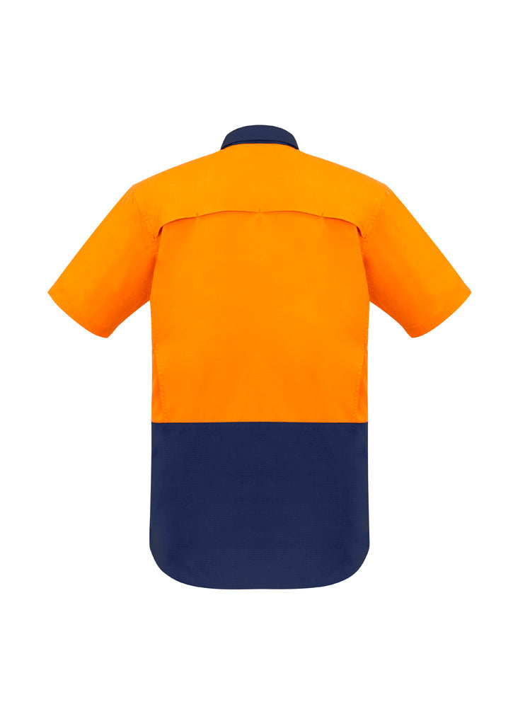 SYZMIK Mens Rugged Cooling Hi Vis Short Sleeve Shirt ZW815