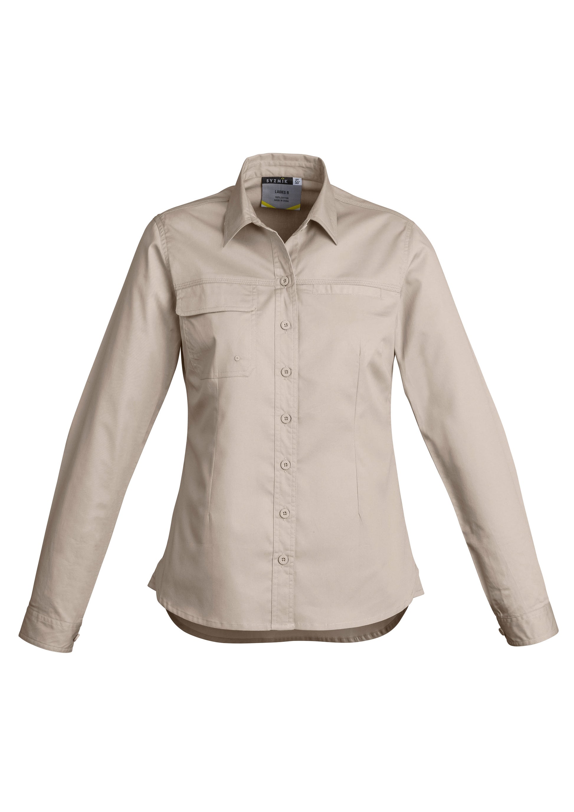 SYZMIK Womens Lightweight Tradie Long Sleeve Shirt ZWL121
